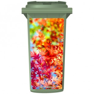 Autumn Leaves Wheelie Bin Sticker Panel